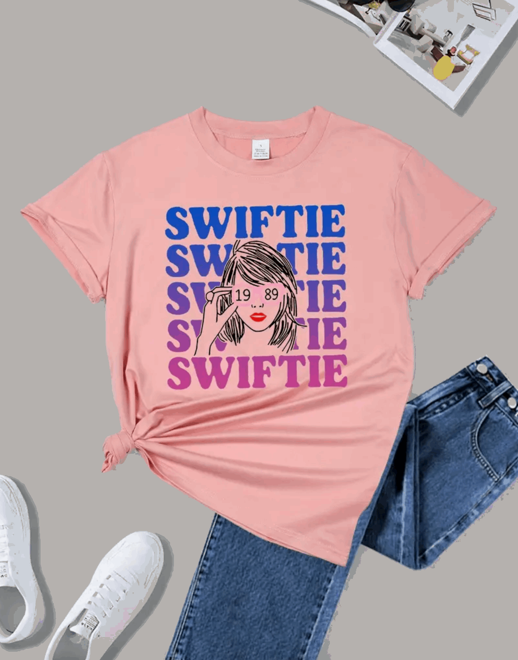 Taylor Swift Swiftie 1989 T-Shirt Pink