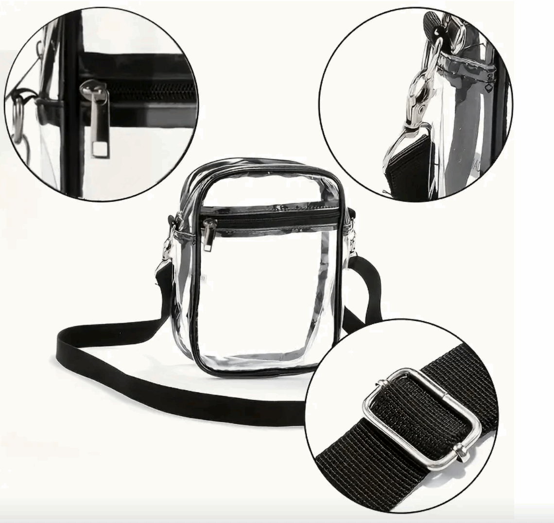 Waterproof Clear Concert Approved Bag - Concert Accessories Buckles